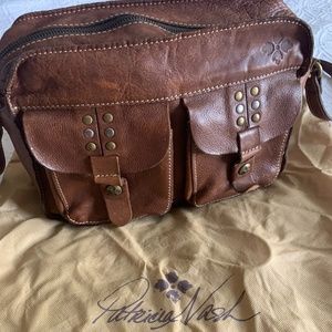 Patricia Nash Brown Leather Shoulder strap Bag